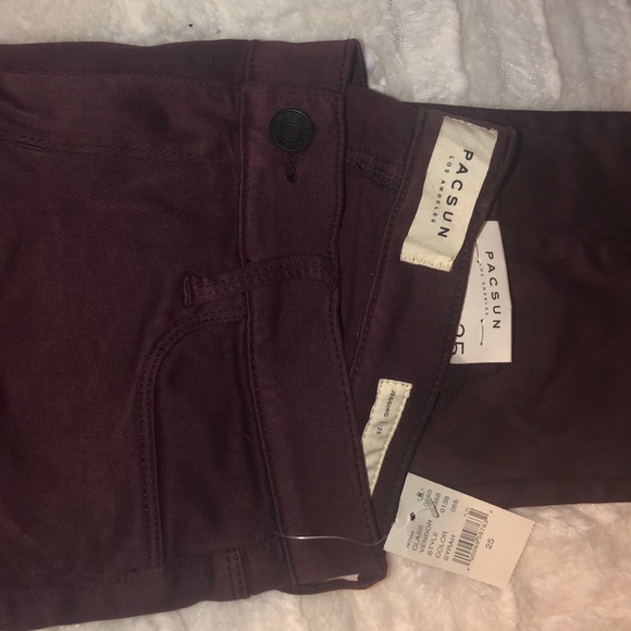 NEW pac sun maroon skinny jeans - Picture 3 of 3